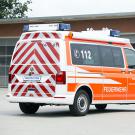 Einsatzleitwagen ELW1 Heckansicht mit Warnmarkierung